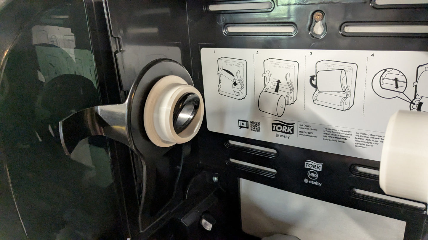 Tork H80 paper towel adapter for Costco Marathon paper towel roll.