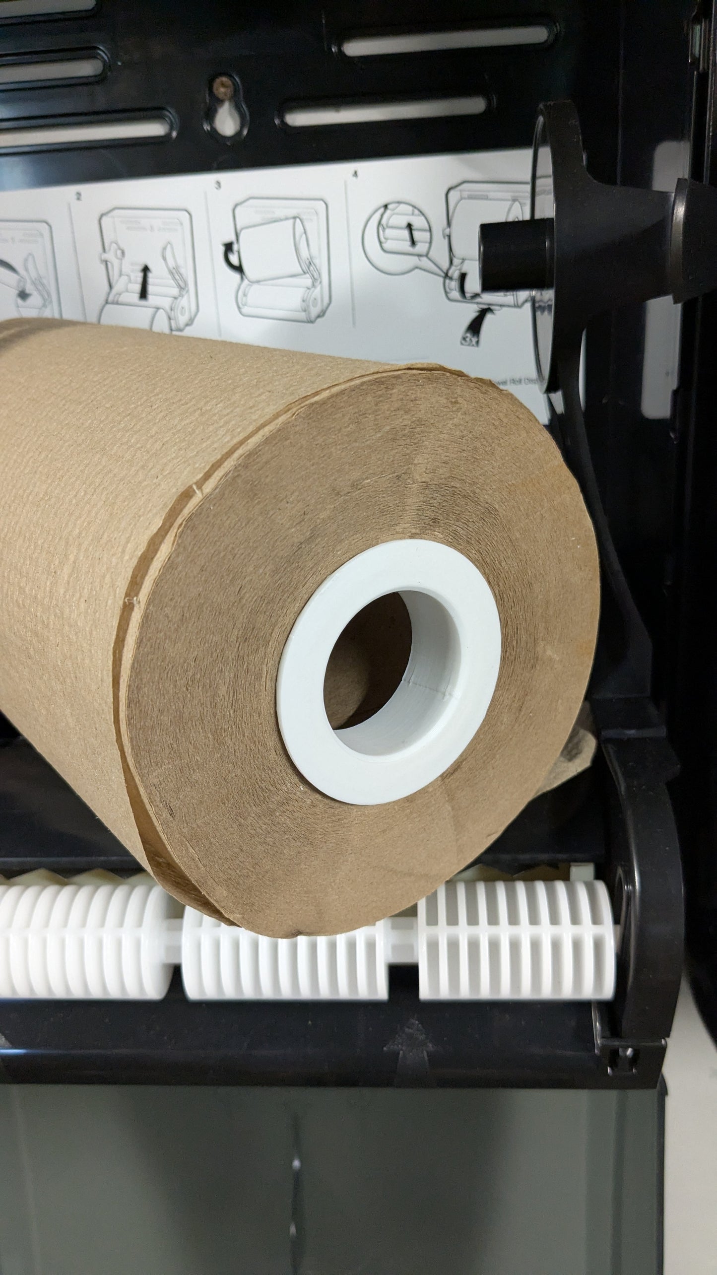 Tork H80 paper towel adapter for Costco Marathon paper towel roll.