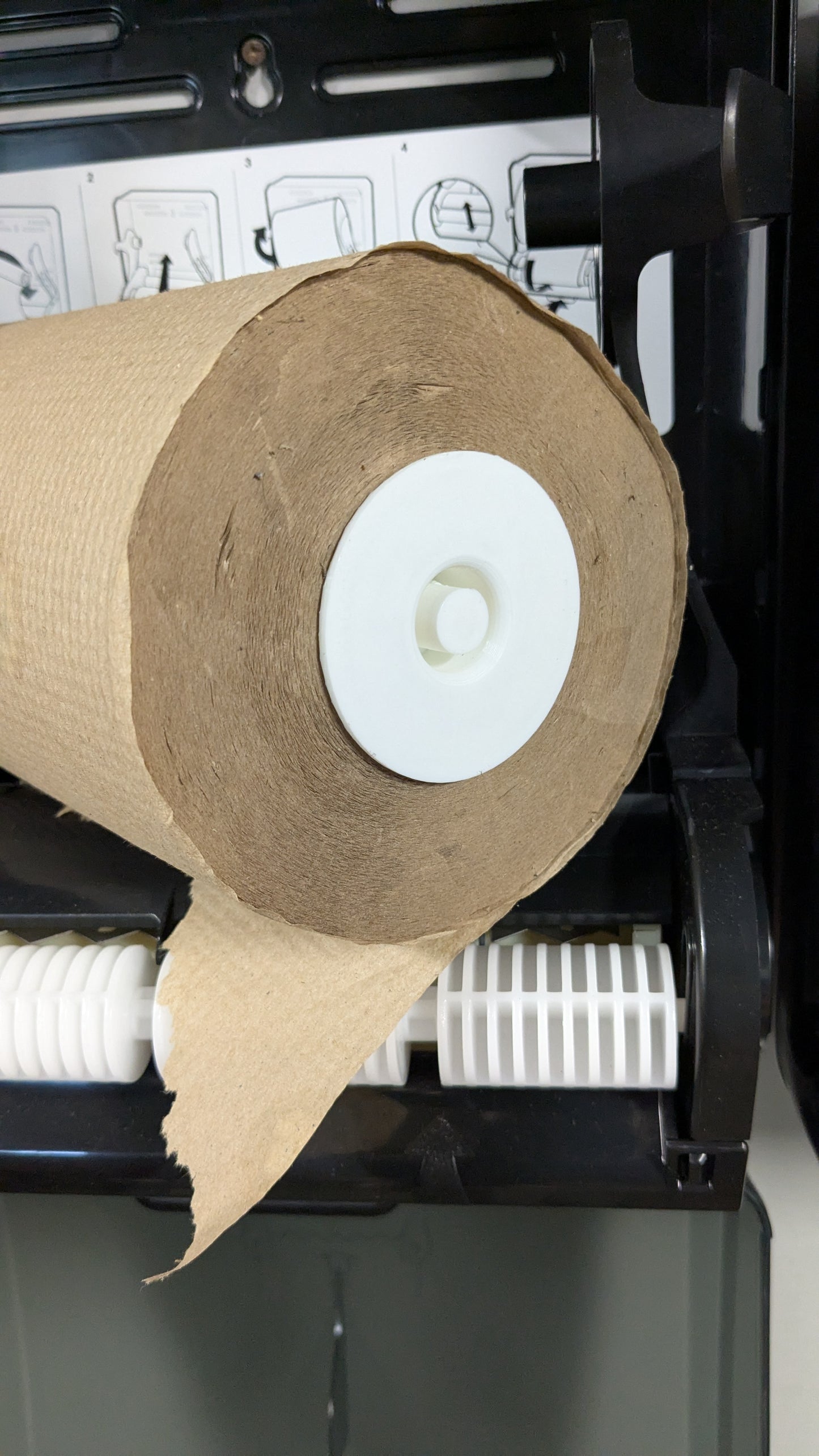 Tork H80 paper towel adapter for Costco Marathon paper towel roll.