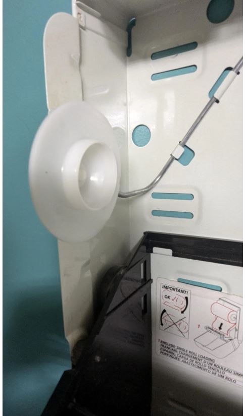 Georgia Pacific Cormatic hv200k Paper Towel Dispenser adapters to the 2" core brown paper towel roll