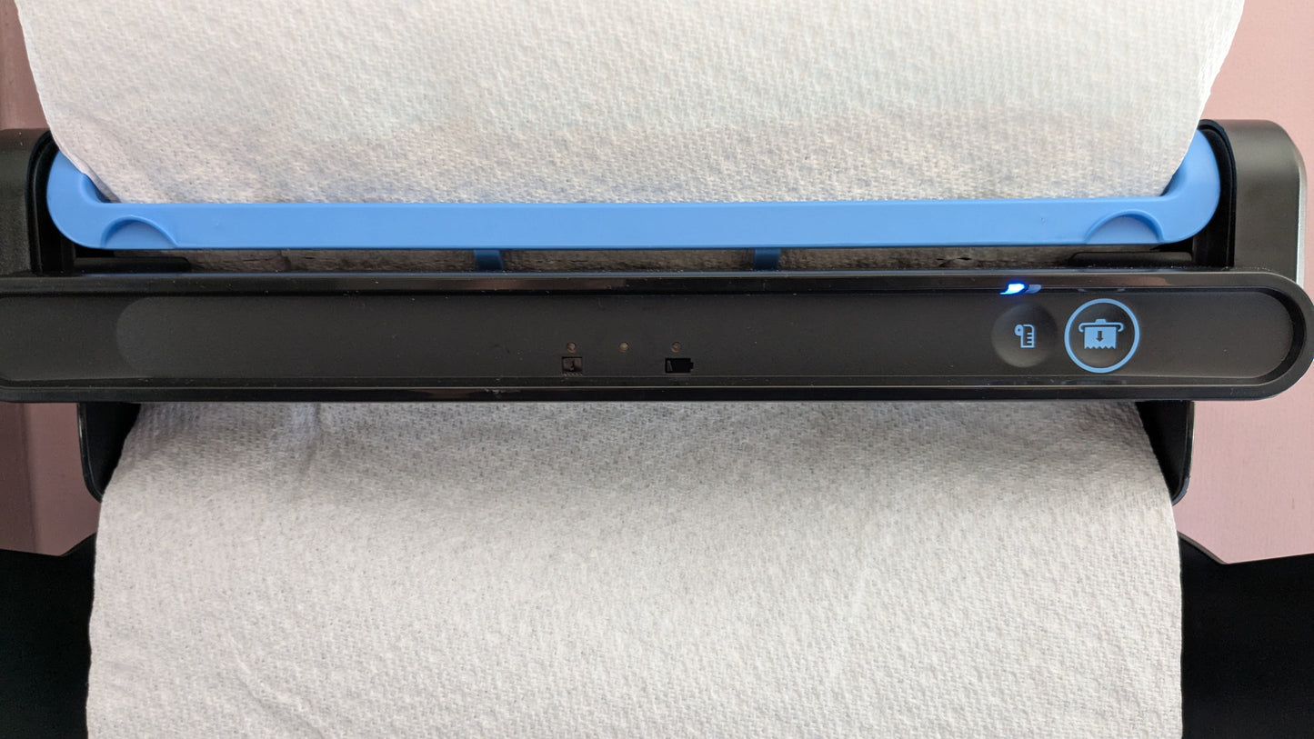 Blue Ultra Mini kitchen roll adapter arms.