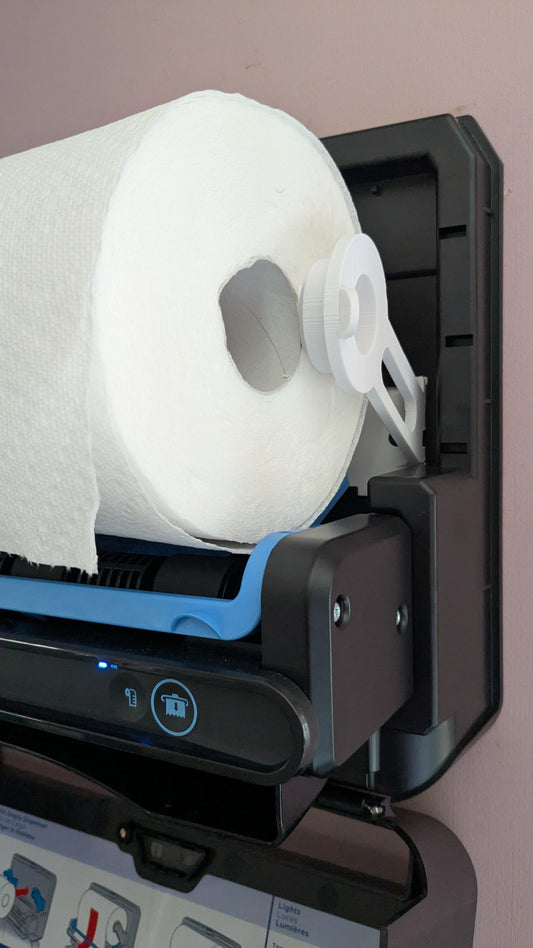 Blue Ultra Mini kitchen roll adapter arms.