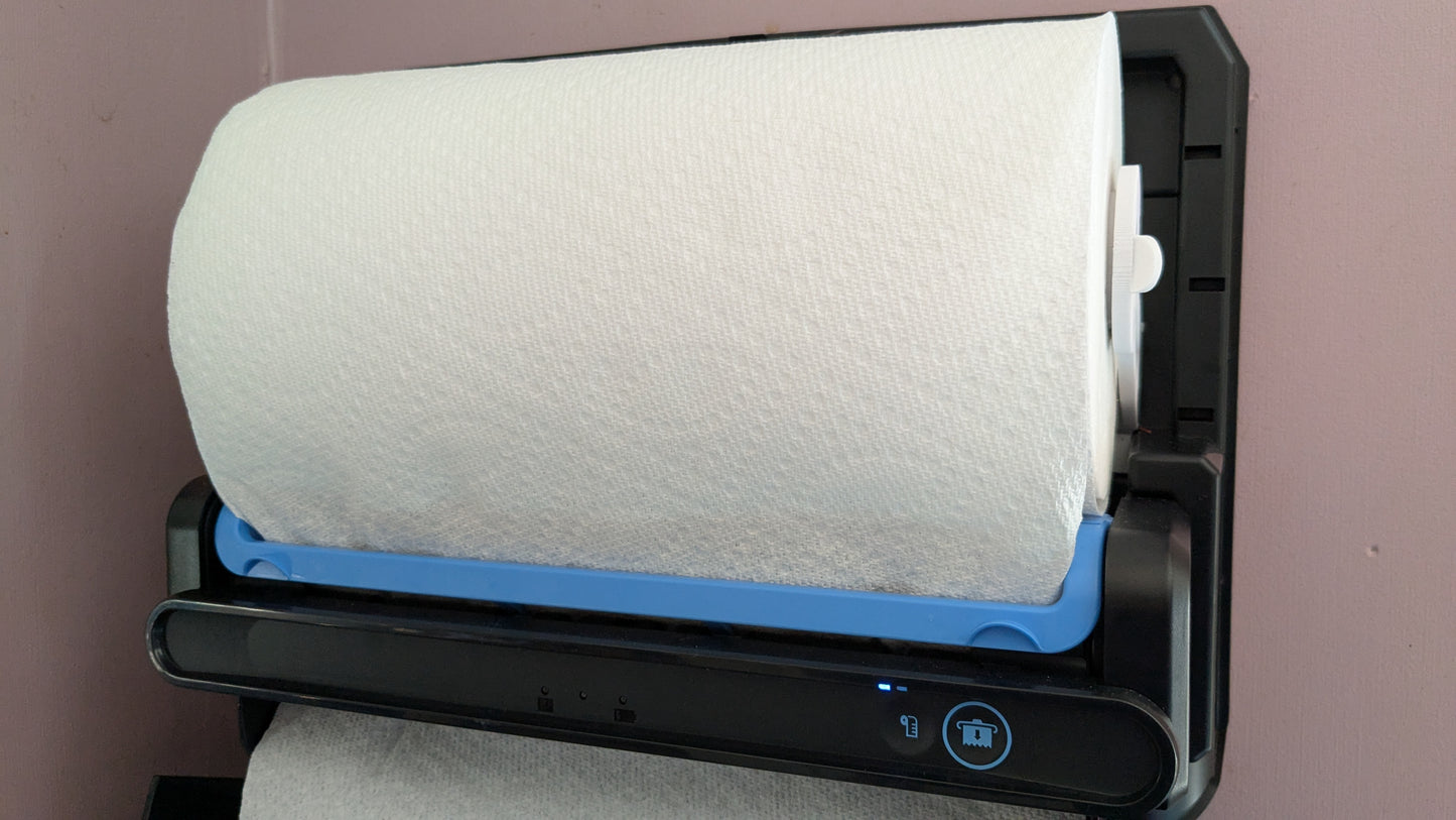 Blue Ultra Mini kitchen roll adapter arms.