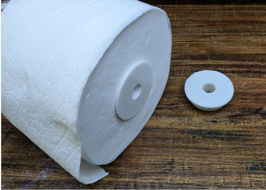 Scott 9606 toilet paper adapter for coreless TP roll.