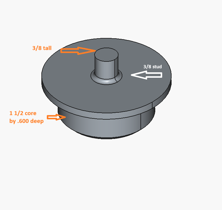 Kitchen Towel 1 1/2 to 3/8 Adapter